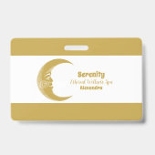 Holistische hemelse zon & maan badge (Voorkant)