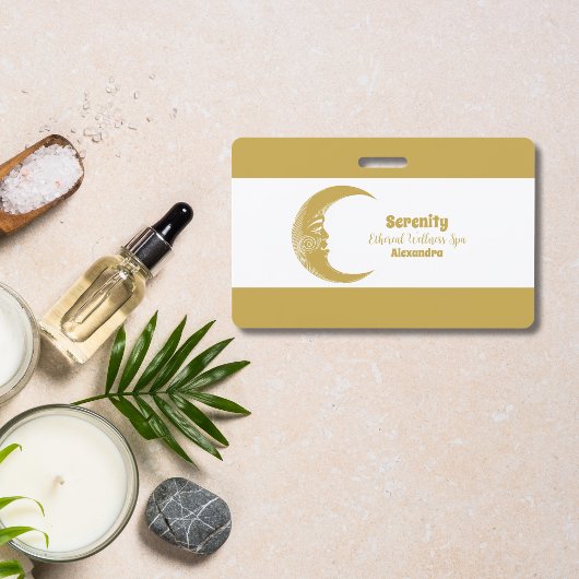 Holistische hemelse zon & maan badge