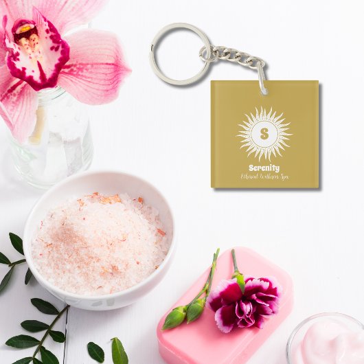 Holistische Hemelse Zon & Maan Business Sleutelhanger