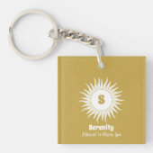 Holistische Hemelse Zon & Maan Business Sleutelhanger (Voorkant)