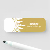 Holistische hemelse zon & maan naamplaatje (In situ)