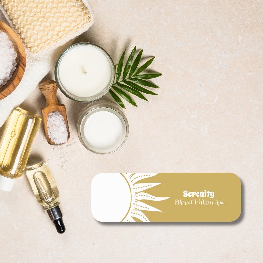 Holistische hemelse zon & maan naamplaatje