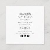 Holistische hemelse zon maan sterren vierkante visitekaartje (Achterkant)