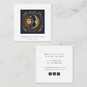 Holistische hemelse zon maan vierkante visitekaartje (Voorkant / Achterkant)