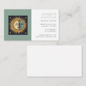 Holistische hemelse zon maan Visitekaartje (Voorkant / Achterkant)