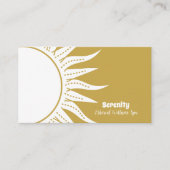 Holistische hemelse zon & maan visitekaartje (Voorkant)
