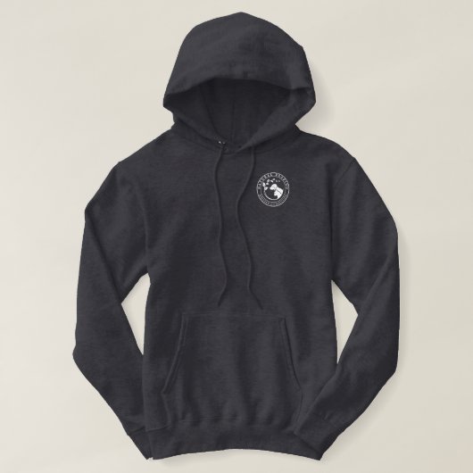 Holistische hondenfokker Unisex White Design Hoodie (Design voorkant)