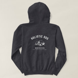 Holistische hondenfokker Unisex White Design Hoodie