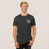 Holistische hondenfokker Unisex White Design Tri-Blend Shirt (Voorkant volledig)