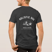 Holistische hondenfokker Unisex White Design Tri-Blend Shirt (Achterkant)