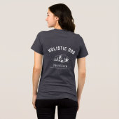 Holistische hondenfokker - Vrouwen Wit Design Tri-Blend Shirt (Achterkant volledig)