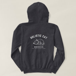 Holistische kattenfokker Unisex White Design Hoodie