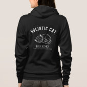 Holistische Kattenfokker Zwart - Dames Hoodie (Achterkant)
