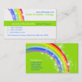 Holistische kleurtherapie bedrijf visitekaartje (Voorkant / Achterkant)