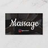 Holistische massage- en wellnessdiensten visitekaartje (Achterkant)