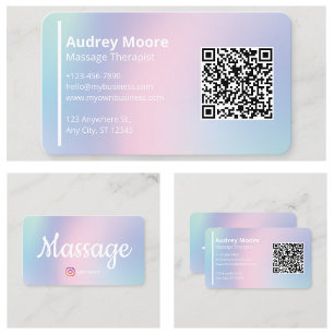 Holistische Massage Therapeuten Reiki Reflexologie Visitekaartje