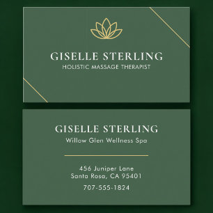 Holistische massagetherapeut Groen Goud Visitekaartje