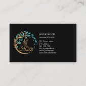 Holistische massagetherapeut Wellness Spa Visitekaartje (Achterkant)