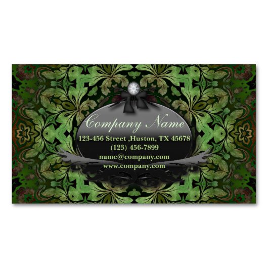 holistische massagetherapeute Yoga Mandala Magnetisch Visitekaartje (Voorkant)