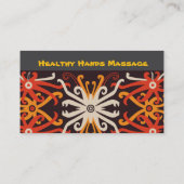 Holistische massagetherapie visitekaartje (Achterkant)