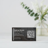 Holistische massagetherapie visitekaartje (Staand voorkant)