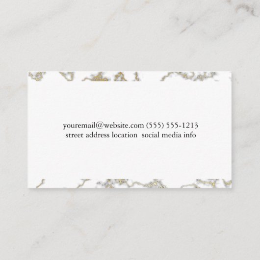 Holistische Spa Salon  Visitekaartje (Achterkant)