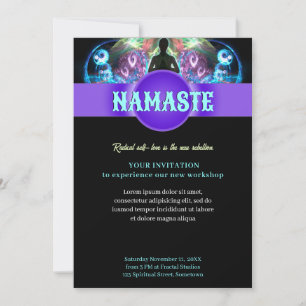 Holistische Spirituele Yoga Workshop Evenement Fly Kaart