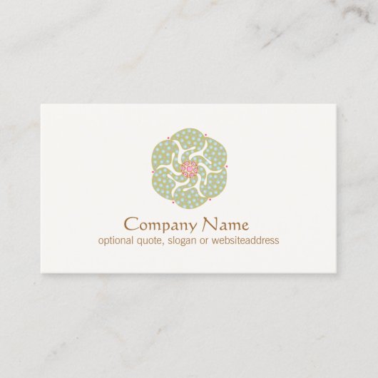 Holistische Symbool Healing Arts Visitekaartje (Voorkant)