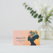 Holistische Wellness Mind, Body Spirit Therapist r Visitekaartje (Staand voorkant)