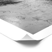 Holkham Beach Norfolk Black and White Poster (Hoek)