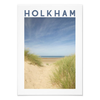 Holkham Beach Norfolk Kustposter Foto Afdruk