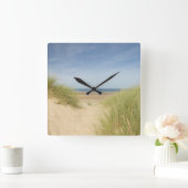 Holkham Beach Norfolk Square Clock Vierkante Klok (Huis)