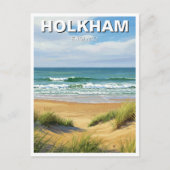 Holkham Norfolk Engeland Reizen Briefkaart (Voorkant)