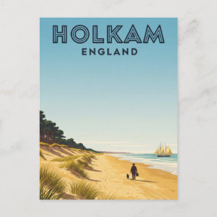 Holkham Norfolk Engeland Reizen Briefkaart
