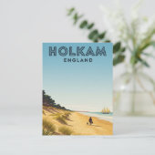 Holkham Norfolk Engeland Reizen Briefkaart (Staand voorkant)