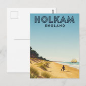 Holkham Norfolk Engeland Reizen Briefkaart (Voorkant / Achterkant)