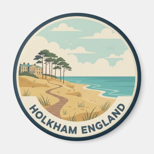 Holkham Norfolk Engeland Reizen Magneet (Voorkant)