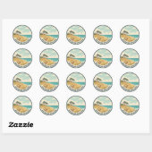 Holkham Norfolk Engeland Reizen Ronde Sticker (Vel)