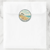 Holkham Norfolk Engeland Reizen Ronde Sticker (Tas)