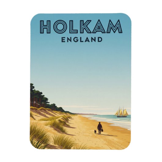 Holkham Norfolk England Travel Magneet (Verticaal)