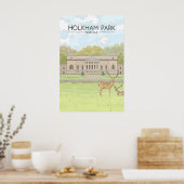 Holkham Park Norfolk Reisposter Poster (Keuken)