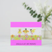 HOLLA BIJ MIJN DIEPEN! BRIEFKAART (Staand voorkant)