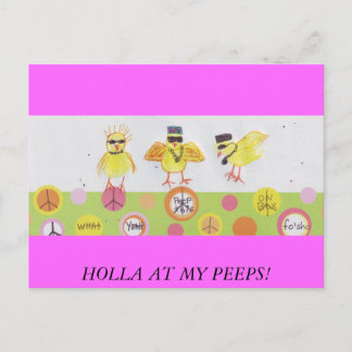 HOLLA BIJ MIJN DIEPEN! BRIEFKAART