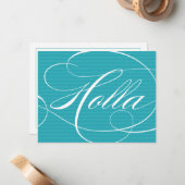 HOLLA BLUE SCRIPT | OPMERKINGEN NOTITIEKAARTJE (Voorkant / Achterkant in situ)