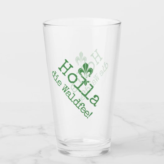 Holla, die Waldfee! Fleur de lis Glas (Voorkant)