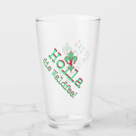 Holla, die Waldfee! Fleur de lis Glas (Voorkant)