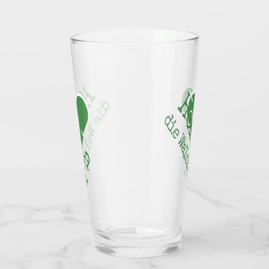 Holla, die Waldfee! German Saying Glas (Rechts)