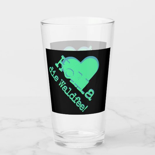 Holla, die Waldfee! Spruch Glas (Achterkant)