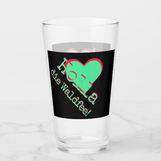 Holla, die Waldfee! Spruch Glas (Achterkant)