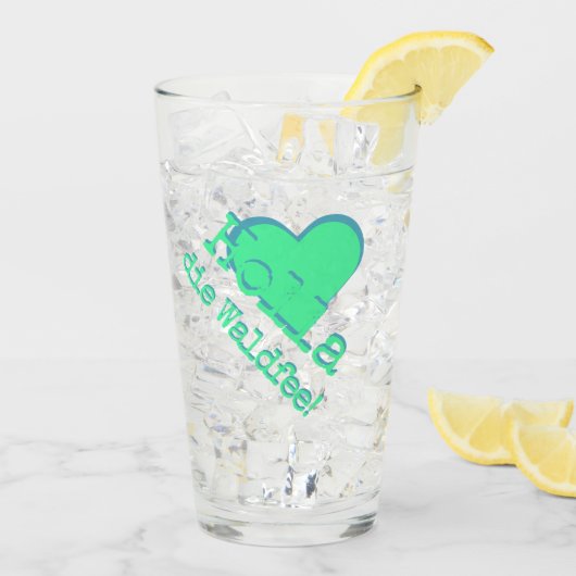 Holla, die Waldfee! Spruch Glas (Achterkant ijs)